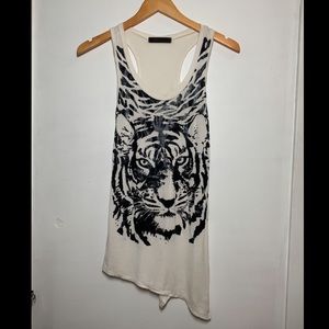 Asymmetrical Tiger Face Tank